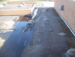 Before West Roofing Systems installs SPF Roofing