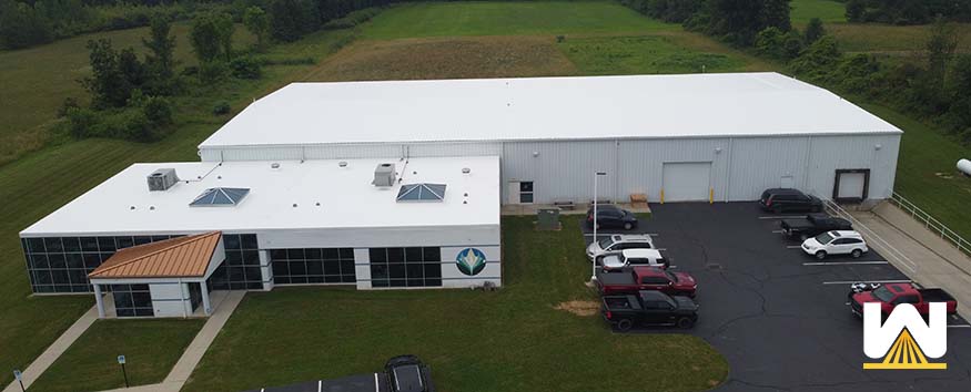 silicone roof coating system installed in LaGrange, Ohio.JPG