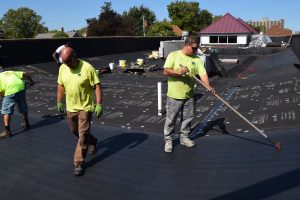 Single-Ply Roof Installation