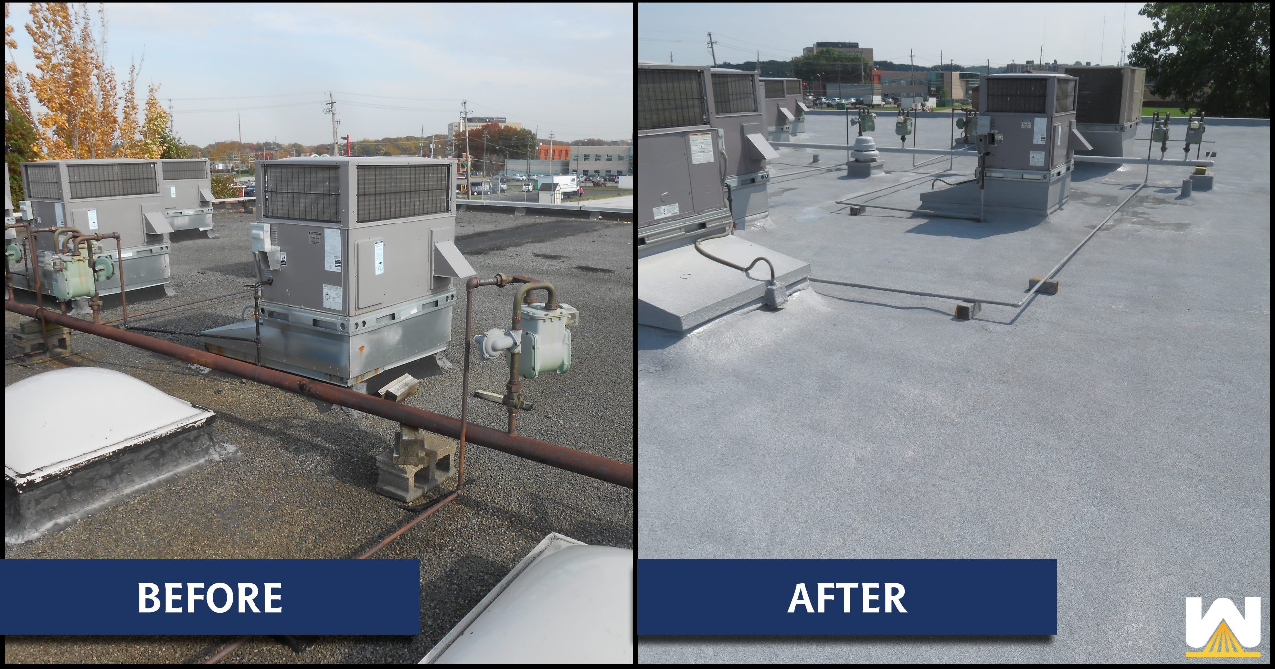Charter School Roofs Before-After
