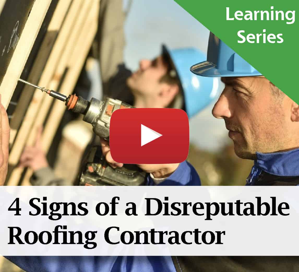 The 4 Signs of a Disreputable Roofing Contractor