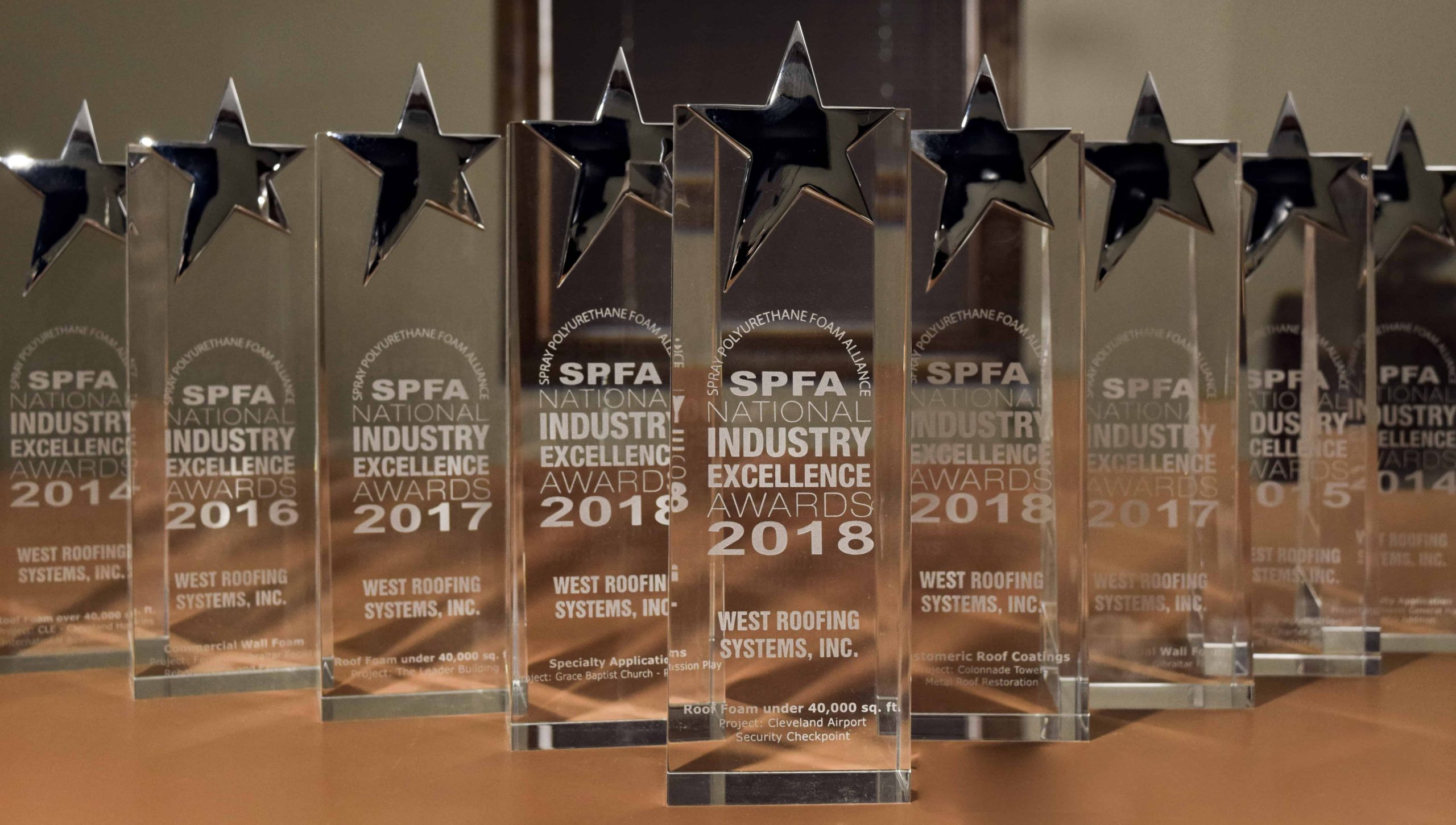 West Roofing Systems, Inc. Takes Home Two Industry Awards During Spray