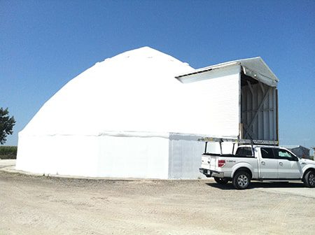 Iowa Salt Domes & Utilities - spray foam roofing