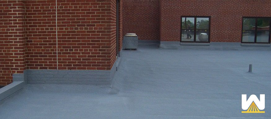 finished spray foam roof