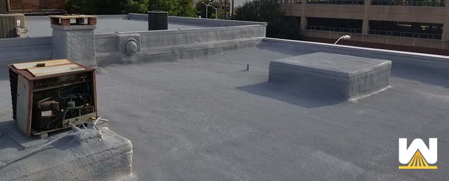 finished spray foam roof at odorite