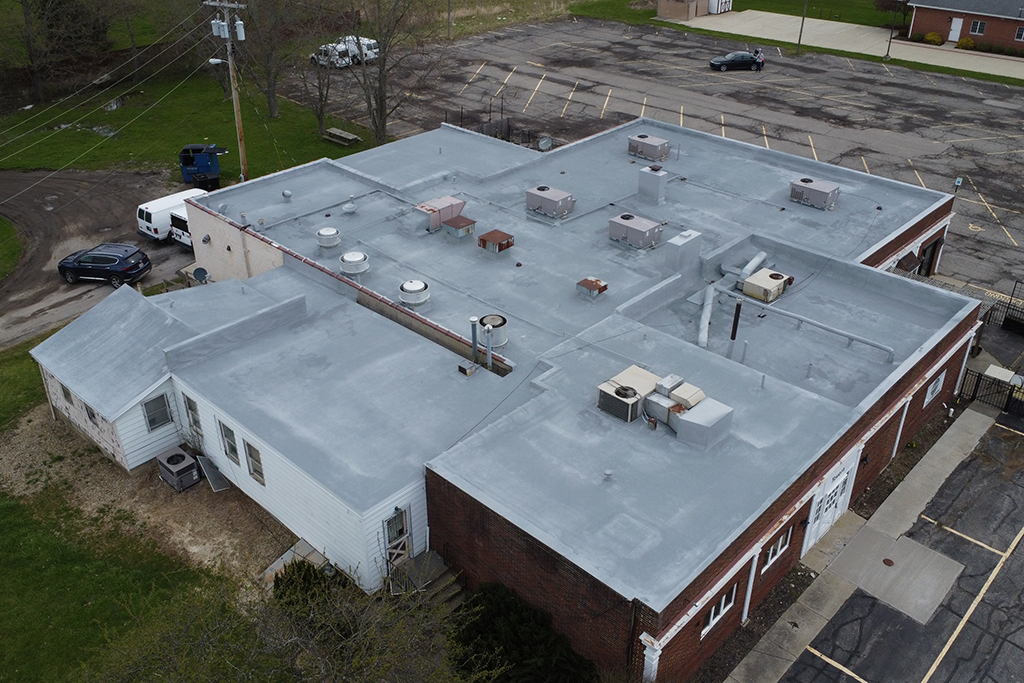 Spray foam roof at Sterks - Oberlin, OH