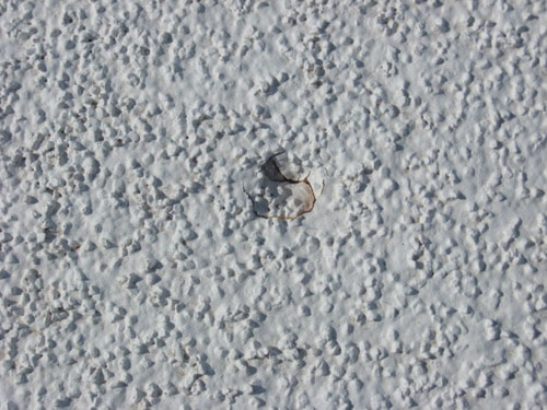 crack, hole, or puncture on a spray foam roof
