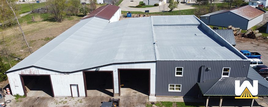 spray foam over an existing metal roof