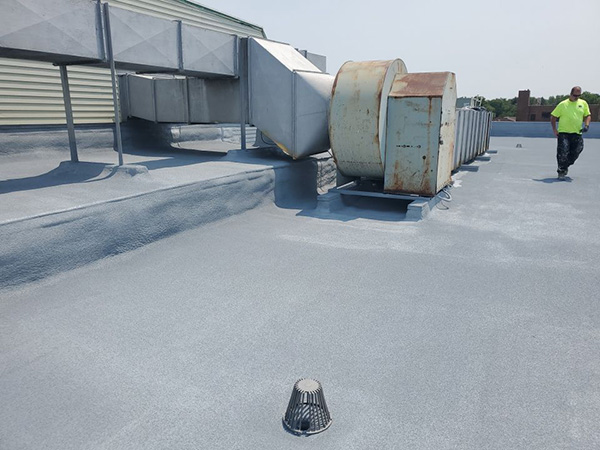 finished-spray-foam-roof-over-an-existing-TPO-roof