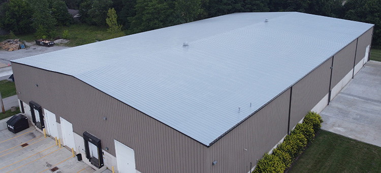 silicone roof coating system over an existing metal roof
