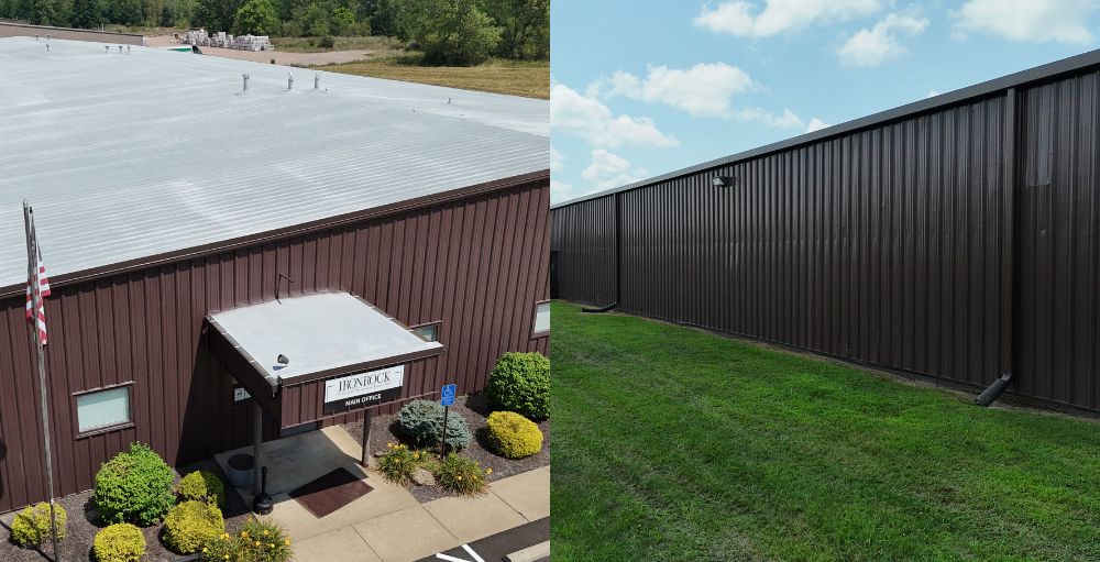 Ironrock - Spray foam over metal roofing project
