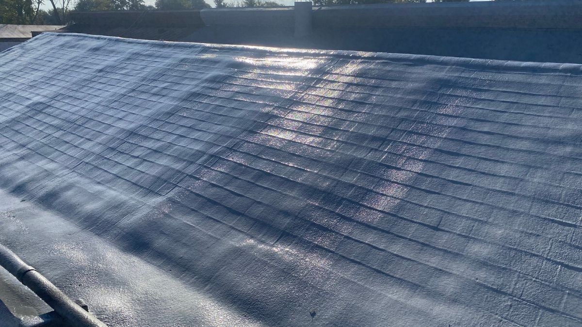Featured image for “Spencer Forge & Manufacturing – Spray Foam over Metal & Shingle Roof”
