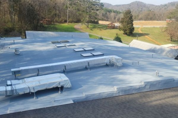 Spray foam, coating, and granules installed at Landmark Recovery in Tennessee