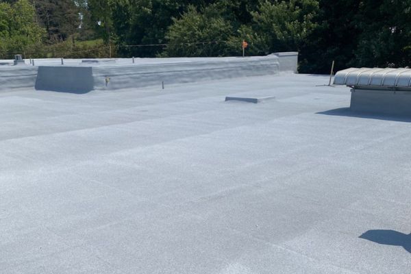 Spray foam roof installed at Oakview Elementary in Stoneboro, PA.