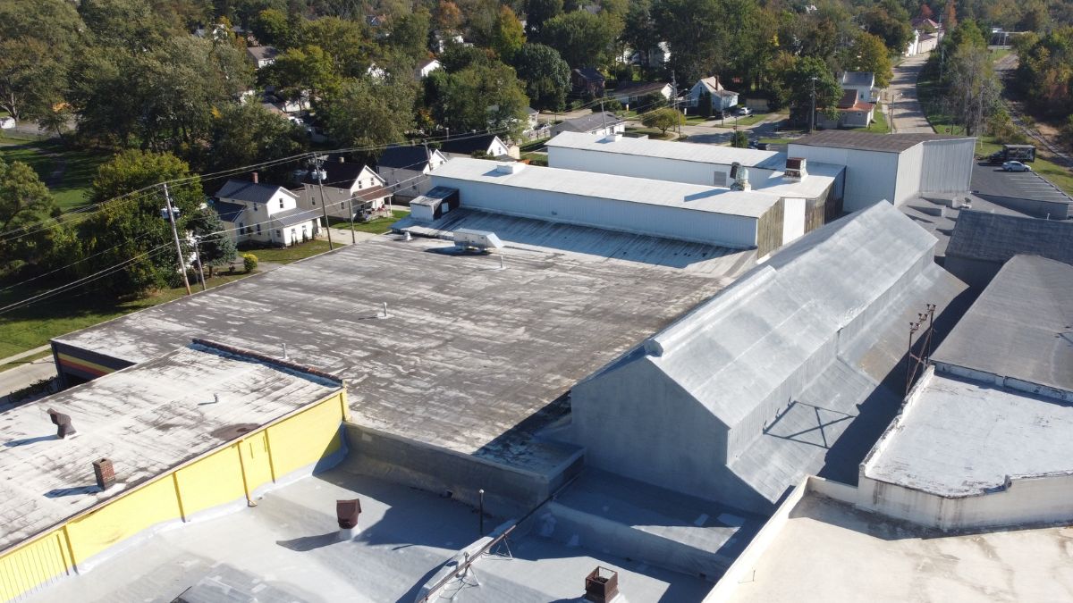 Featured image for “The Foundry (Medina, OH) – Historic Building Roof Restoration with Spray Foam”