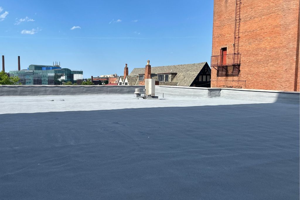 Commercial Roof in Cleveland Ohio Installed by West Roofing Systems