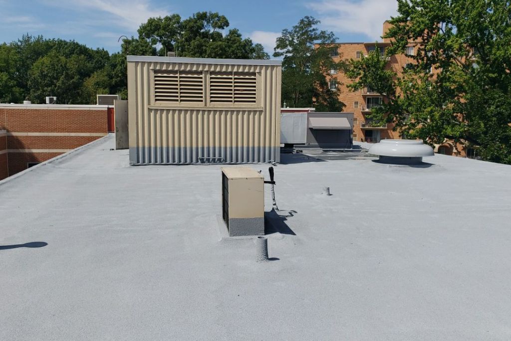 Commercial Spray Foam Roof Installed in Berea Ohio - City Hall