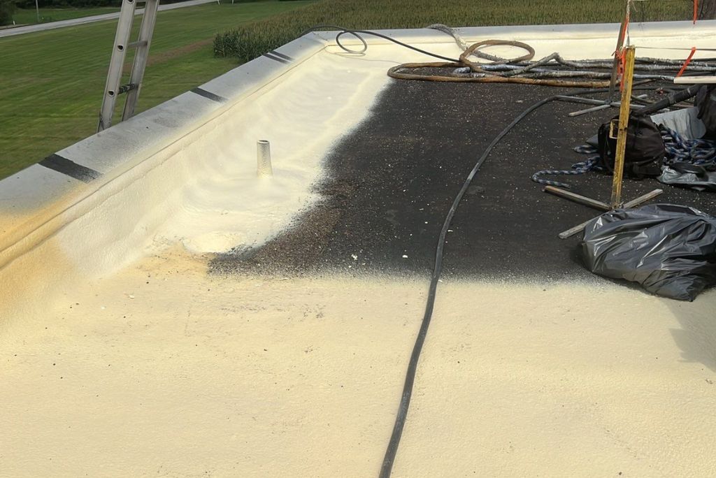 Before Image of an EPDM Commercial Roof in Elyria, Ohio