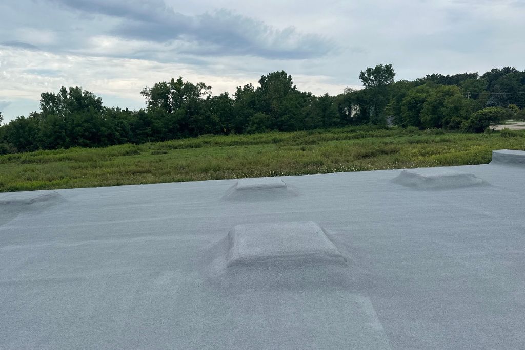 Commercial EPDM Roof Restored with Spray Foam Roofing in Huron, Ohio