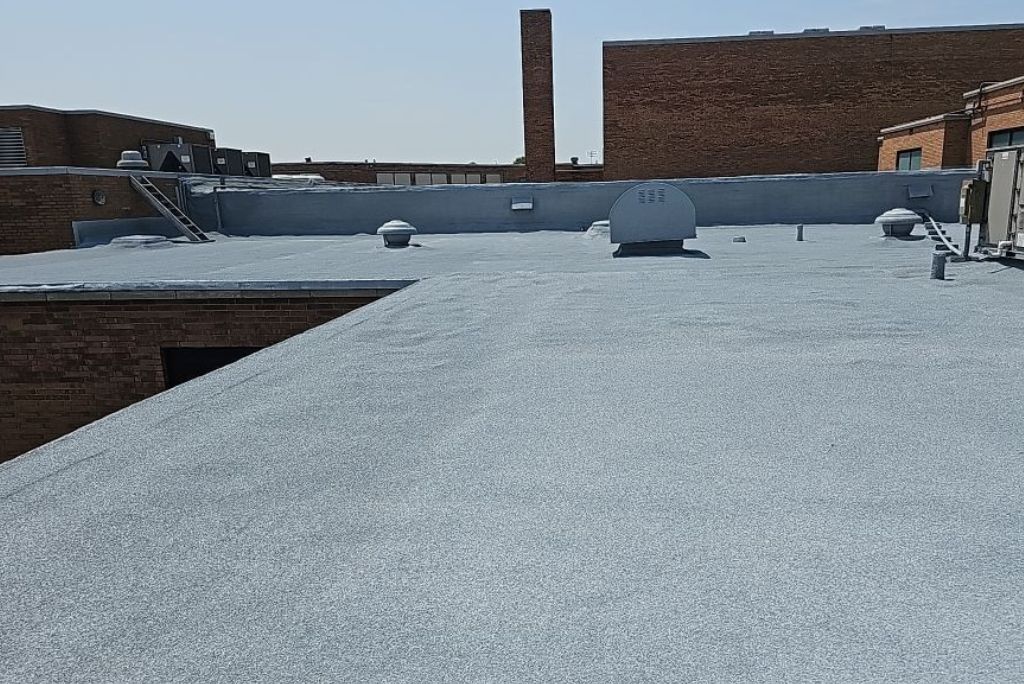 Commercial Roof Installed at Sandusky CSD - Multiple Sections