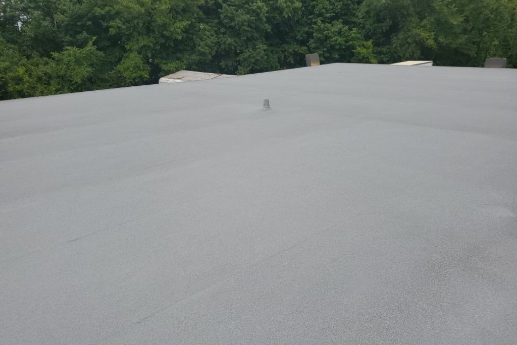 Commercial Roof Restored by Installing Spray Foam over EPDM - Roof is in Akron, Ohio