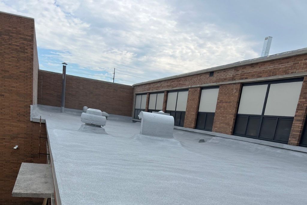 Commercial Spray Foam Roof Installed in Sandusky, Ohio