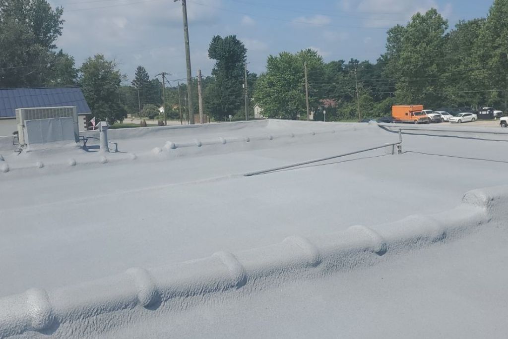 Flat Roof in Elyria, Ohio Restored with Spray Polyurethane Foam