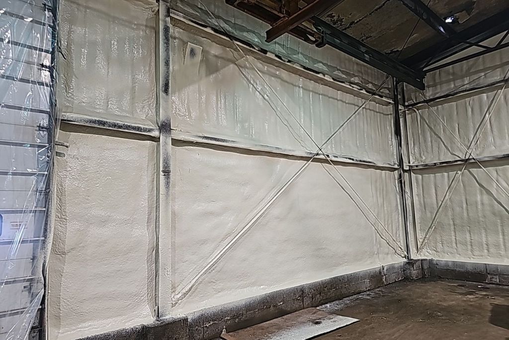 Spray Foam Insulation for Interior is being installed in Elyria, Ohio